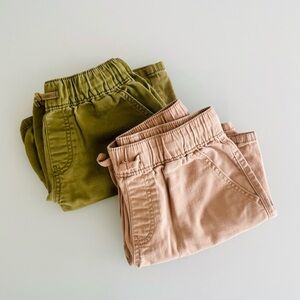 Youth Boy School Uniform Shorts - Khaki and Olive Green